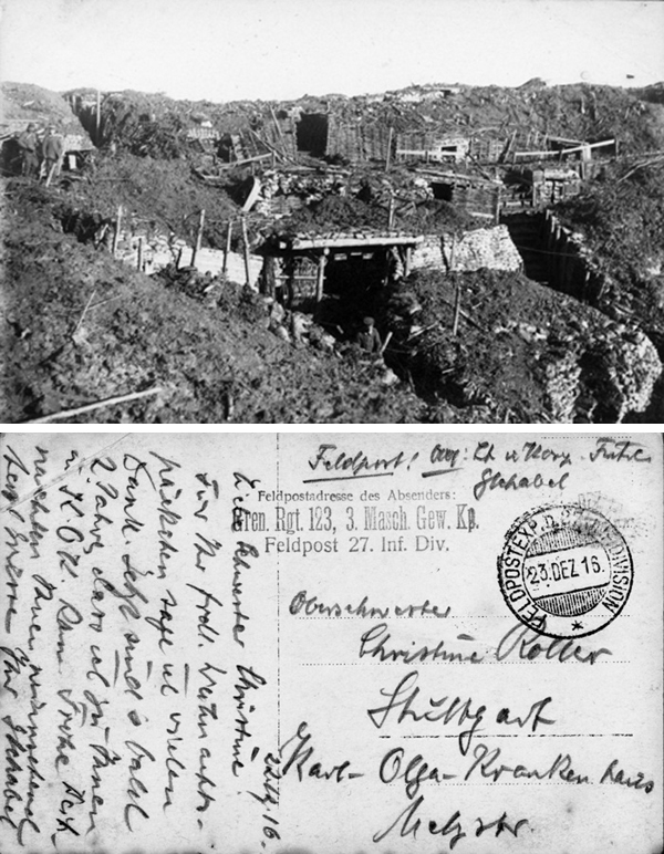 Gräben und Unterstände (22. Dezember 1916)